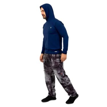 Imagem de Calça Esportiva Masculina Fishing Co. Fator Proteção Solar UV50+ Grafite Pesca