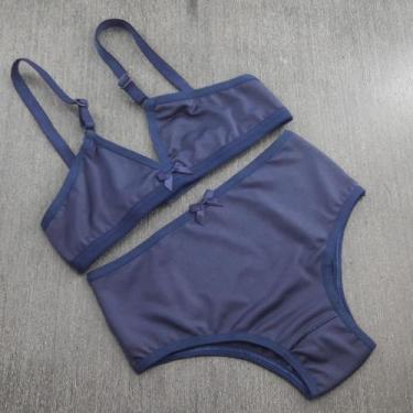 Imagem de Conjunto de lingerie Infantil Juvenil Menina Moça sem bojo calcinha la