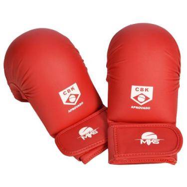 Imagem de Luva de Karate MKS Competition Homologada CBK, Vermelho, G