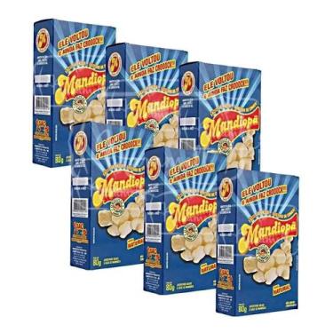 Imagem de Kit 6 salgadinho mandiopã sabor natural 80g cada