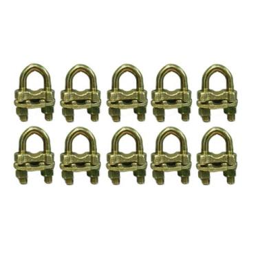 Imagem de Kit 10 Conector Grampo GTDU Para Haste Aterramento Duplo 1/2 - 3/4 - B