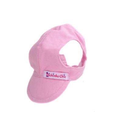 Imagem de Boné Esportivo para Cachorro e Gato Pet - Bichinho Chic, Rosa, G