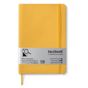 Imagem de Caderno Sem pauta taccbook Amarelo ouro 14x21 Flex