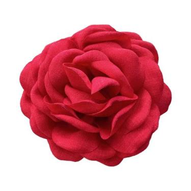 Imagem de Garra De Cabelo Elegante Flor Rosa Para Mulheres Elegante Parte De Trá