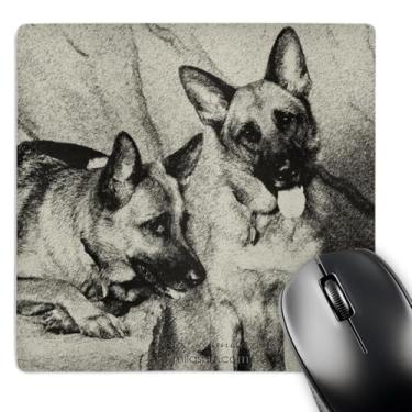 Imagem de 3dRose Mouse pad LLC 20 x 20 x 0,63 cm, pastor alemão (mp_4624_1)