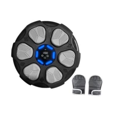 Imagem de Vaveren Máquina de boxe musical, treinador de boxe, montagem na parede, máquina de perfuração, boxe eletrônico, alvo de parede para prática de karatê, Grayblack Tem Luvas