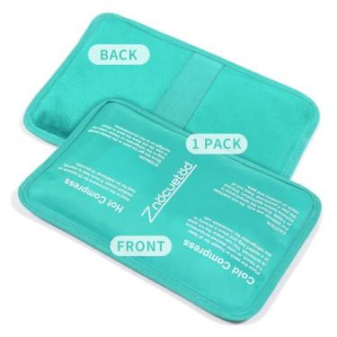 Imagem de ZNÖCUETÖD Bolsa de Gelo Gelado para Ferimentos Bolsa de Gelo Gelado Reutilizável para Freezer com Alça-Compressas Quentes E Fria para Inchaço, Contusões, Cirurgia, Joelho, Ombro, Pé, Costas, Tornozelo