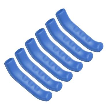 Imagem de HARFINGTON 3 pares de capa de alavanca de freio de bicicleta de silicone protetor de manete de freio antiderrapante capa de proteção de manípulo de freio para ciclismo de mountain road bike, azul