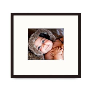 Imagem de Moldura Porta Retrato Quadro Fotos Arte 20x20 com Paspatur e Petg