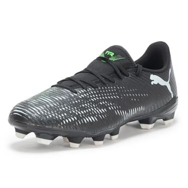 Imagem de PUMA Tênis masculino Future 8 Play Firm, chuteiras artificiais de futebol, Puma Preto-frio cinza claro-verde fluo, 40