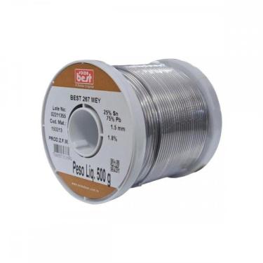 Imagem de Solda Best Carretel 1,5Mm 267Mey - 500Gr. Marrom 153213 - BEST SOLDAS,