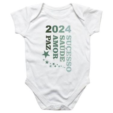 Imagem de Body intantil Ano Novo Paz Amor Saude Sucesso - Alearts, M