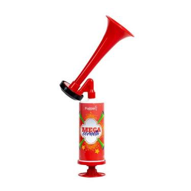 Imagem de Buzina Corneta de Ar Torcida Brasil Verde Amarela Vuvuzela Copa do Mun