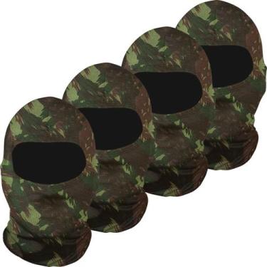 Imagem de Kit 4 balaclavas balaclava touca toca ninja bandana UV50+ - EX311, Ver