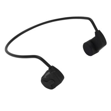 Imagem de Dpofirs Fones de Ouvido Bluetooth à Prova de Chuva IPX8 para Corrida, Ciclismo, Natação, Condução Óssea, Preto, 16GB, Bluetooth 5.0, 10m, 6-8 Horas de Bateria