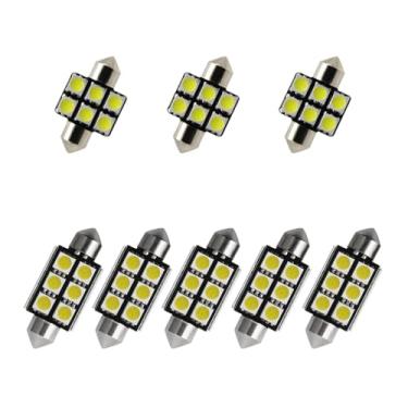 Imagem de 8X-SPEED 8 peças lâmpada LED interior 5050 chip adequado para Hyundai Accent MK1 1994–1999 Feito leitura porta-luvas porta-malas espelho viseira de sol luz