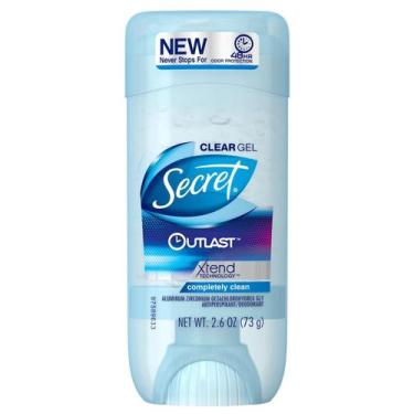 Imagem de Antitranspirante e desodorante Secret Outlast Clear Gel 75 ml (pacote 