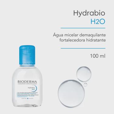 Imagem de Água micelar bioderma hydrabio H2O dermatológica fortalecedora hidratante 100ML