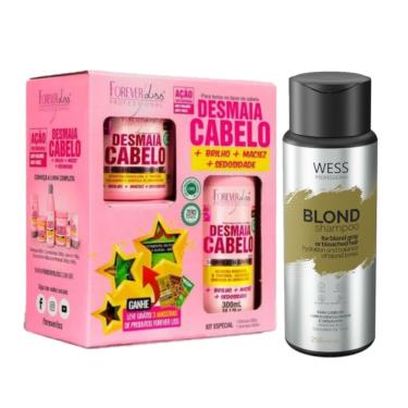 Imagem de Kit Forever Liss Desmaia Cabelo + Wess Blond Shampoo 250ml