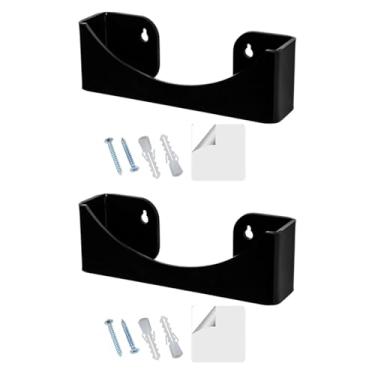 Imagem de IEUDNS Rack de chapéu de cúpula vertical para parede, exibição de acessórios práticos organizador de chapéu montado na parede para entrada de apartamento de, Black 2 Pedaços