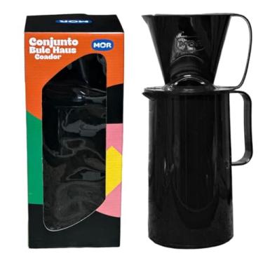 Imagem de Conjunto Bule Haus Garrafa Térmica 500ml + Coador Café Chá Presente Preto - Mor