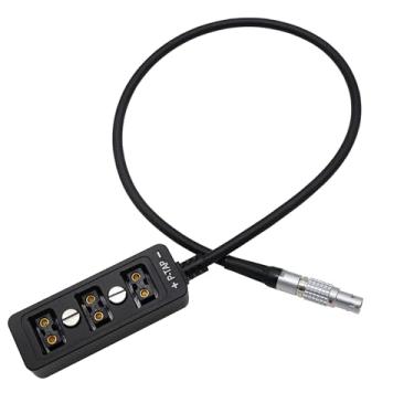 Imagem de HangTon Divisor de energia 0B 2 pinos para D-tap Hub, 3 portas para ARRI Alexa SXT Classic LF RED DSMC2 pacote de bateria de câmera, 1/10.2 cm-20 parafusos de montagem, 40 cm