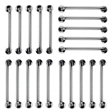 Imagem de Barra de Apoio Aço Inox 40cm Kit 20 Unidades Suporte Idoso Gestante Ac