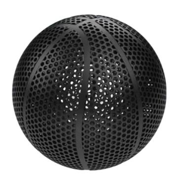 Imagem de Bola de basquete Airless impressa em 3D, tamanho 7, para uso interno/externo, basquete silencioso de alto salto, para jogadores