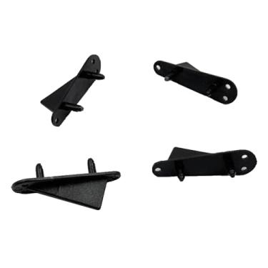 Imagem de URIMPAVIDO 4PCS RC Airplane Nylon Fixed Tip Protector Wing Tip Protector Protecting Corner for RC Plane Aircraft Helicopter DIY Model Plane Parts (50x18mm Black)