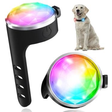 Imagem de Coleira para cães Light Tubasion, pacote com 2, 7 cores, silicone impe