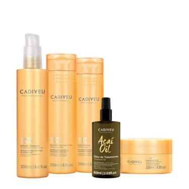 Imagem de Kit Cadiveu Professional Nutri Glow Shampoo Condicionador Máscara Pré-