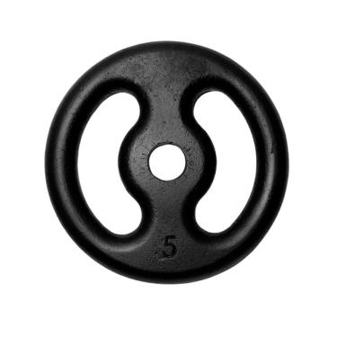 Imagem de Anilha Fitness Ferro Pintada Academia Musculação Treino 5Kg