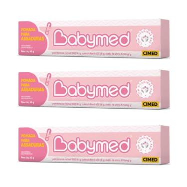 Imagem de Kit C3 Babymed Pomada Assaduras Rosa 45g  Cimed