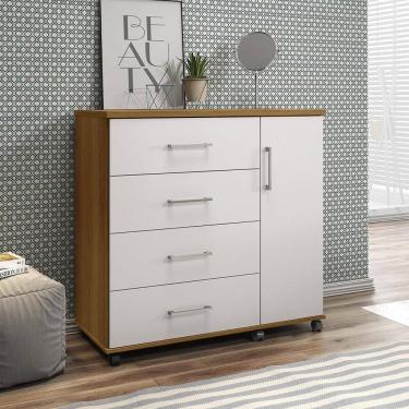 Imagem de Cômoda Belle 04 Gavetas e 01 Porta Lukaliam Móveis