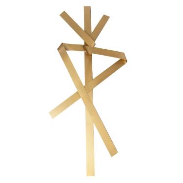 Imagem de Escultura Decorativa Artesanal Vertical Dourado 1,20M -