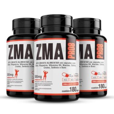 Imagem de Floral Ervas do Brasil, Zma Pro 3x 180cap Magnésio Zinco Boro Cromo Selênio Cálcio