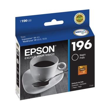 Imagem de Cartucho De Tinta Epson T196120 T196 Black | Xp101 Xp201 Xp214 Xp401 Xp411 Wf-2532
