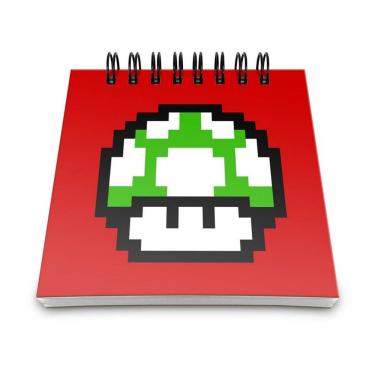 Imagem de Bloco De Anotações Cogumelo Pixel Get A Life