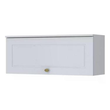 Imagem de Armário Aéreo Basculante Americana 80cm Branco - Móveis Henn Branco Hp