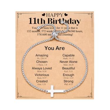 Imagem de Kidbbi Presente feliz de aniversário de 10/11/12/13 anos para ela, 10-13 anos de idade, presente de aniversário, 9.5inches, Sem Pedra Preciosa