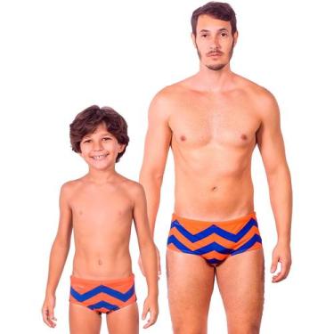Imagem de Combo pai e filho par sungas flow proteção uv 50+ kauna, 4
