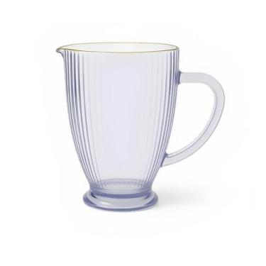 Imagem de Jarra de Vidro Cameratta Borda Dourada Lilás 1.349ml - Gamma