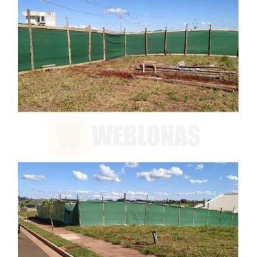 Imagem de Lona Para Tapume Verde 300 Micras 2,06x50m - Carga Pesada