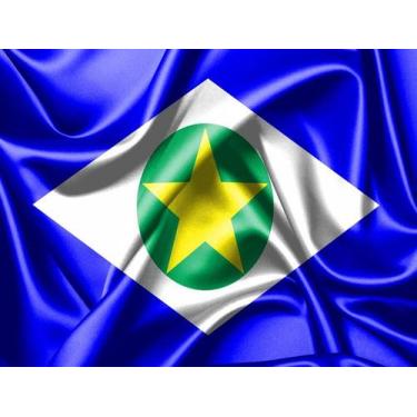 Imagem de Bandeira do Estado do Mato Grosso 80cmx140cm Tecido Oxford 100% Poliés