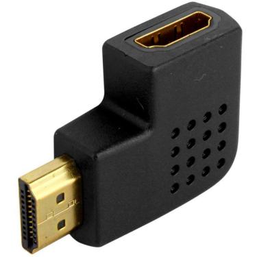 Imagem de Adaptador HDMI com Ângulo de 90 Graus - (HDMI M X HDMI F) - AD0405