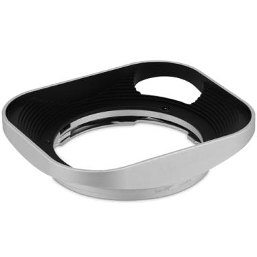 Imagem de Para-sol de metal Haoge para lente Carl Zeiss Biogon T 2/35 35 35 mm f2.0 ZM, C Biogon T 2.8/35 35 mm f/2.8 ZM, Planar T 2/50 50 50 mm f2 ZM; Voigtlander NOKTON Classic 35 mm f1.4 VM, 40 mm f1.4 VM como LH-6, Square - Silver - Hollow Out Designed