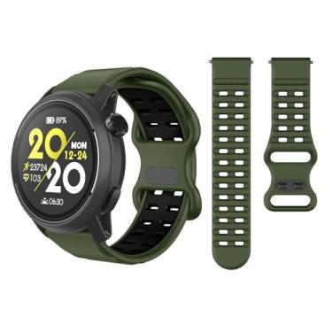 Imagem de OVERSTEP Pulseira de relógio para Coros Pace 3/Apex 2 Pro/Apex 46 mm, Garmin Venu 2/3/Forerunner 265/255-22 mm, pulseira esportiva à prova de suor masculina e feminina