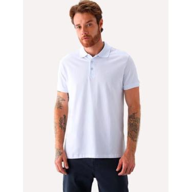 Imagem de Polo Ellus Masculina Piquet Classic Easa Branca, L/G