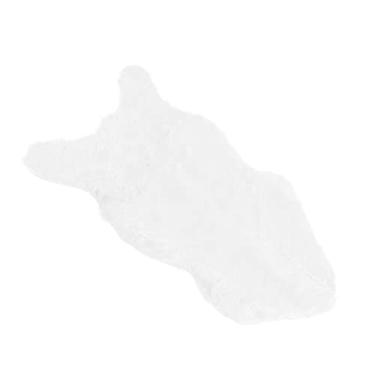 Imagem de KIMISS Tapete de Pele de Pele de Carneiro Falso Tapete de área Macia para Quarto, Sala de Estar, sofá - Aconchegante e Elegante para Decoração de Casa (Branco)