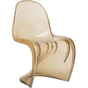 Imagem de Cadeira De Bar Moderna Em Forma De S,cadeira De Jantar Em Forma De Bar,cadeira De Plástico Acrílico De Designer Criativo,cadeira De Celebridade Transparente Na Internet,tamboret, 1, One Size